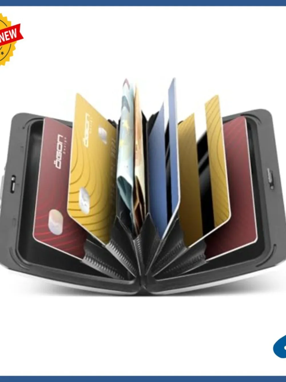 Aluminum RFID Blocking Card Holder Wallet with Metal Lock